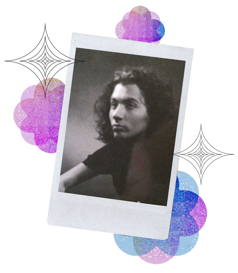 An old black-and-white photo of a much younger Bianca Del Rio.