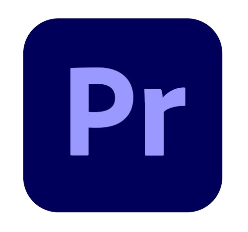 Premiere Pro logo.