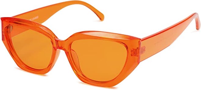 Sojos Cat Eye Sunglasses orange lens