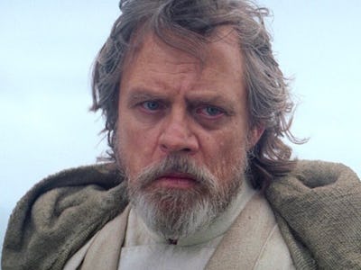 What does Mark Hamill as Luke Skywalker look so different in the