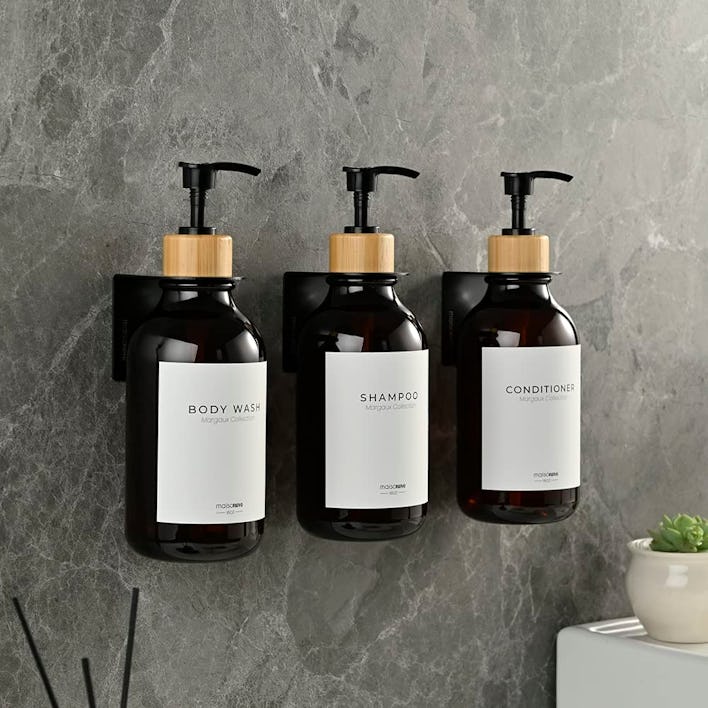 MaisoNovo Shampoo Dispenser for Shower Wall - 3 Chamber