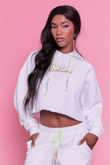 Forever 21 x Barbie Graphic Beaded Hoodie