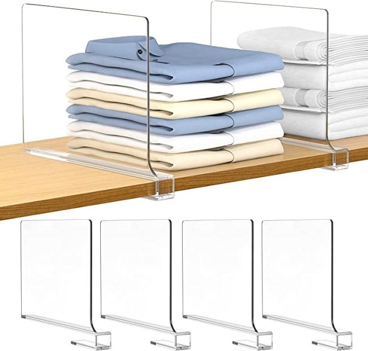 Aolloa 6 PCS Shelf Dividers