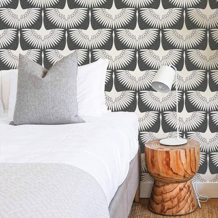 Tempaper x Genevieve Gorder Feather Flock Removable Peel and Stick Wallpaper
