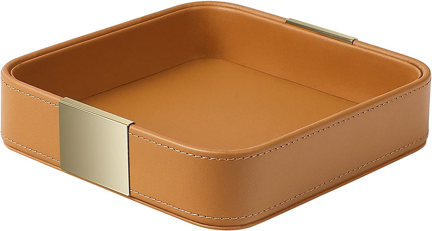 SANZIE Faux Leather Tray
