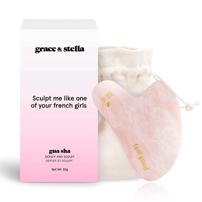 Grace & Stella Rose Quartz Gua Sha Massage Tool