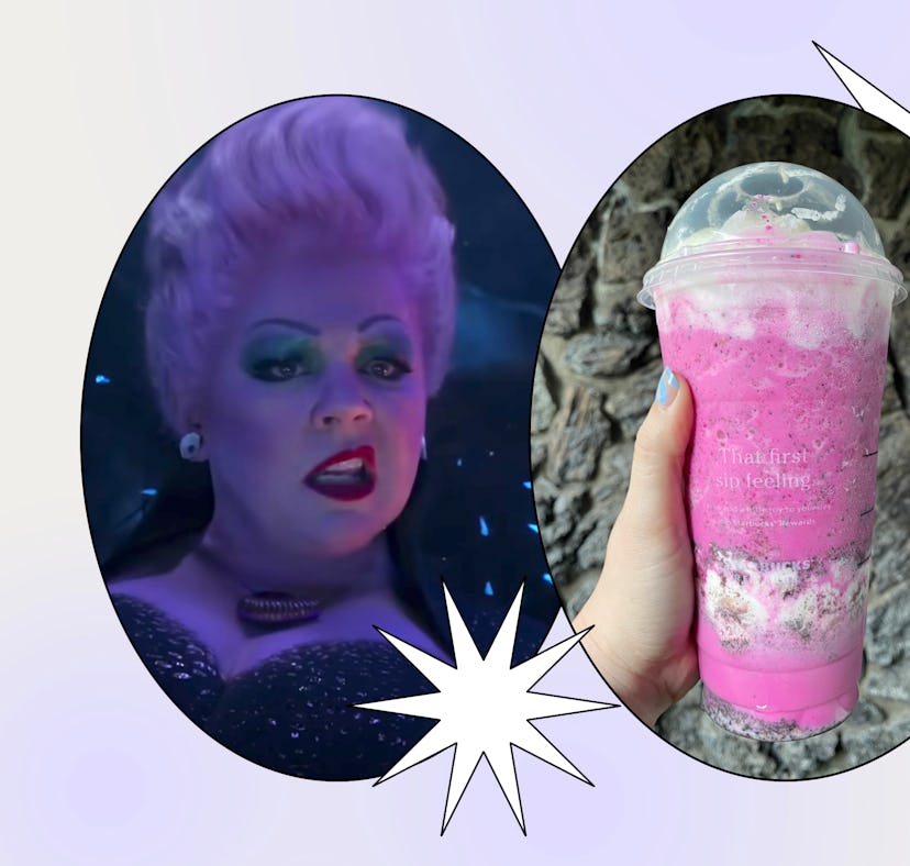 I tried the Ursula Starbucks Frappuccino inspired by 'The Little Mermaid' live action movie.