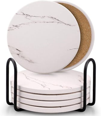 Comsmart Marble Coasters (Set of 6)