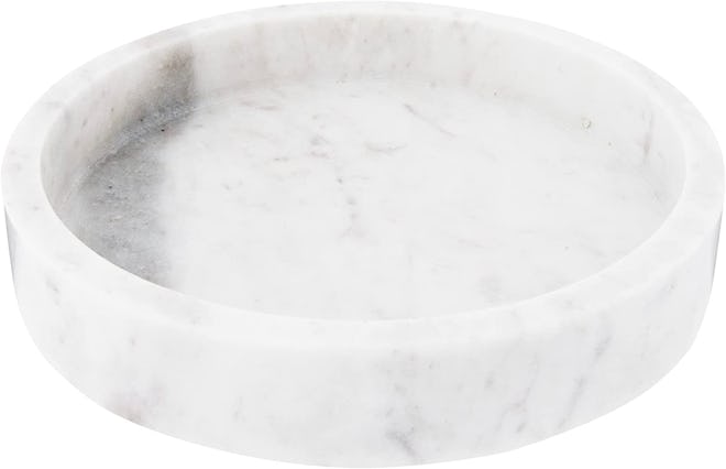 Use this decorative marble tray to display your favorite home decor items or kitchen and bathroom es...
