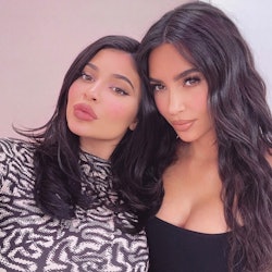 Kim Kardashian and Kylie Jenner selfie on Instagam