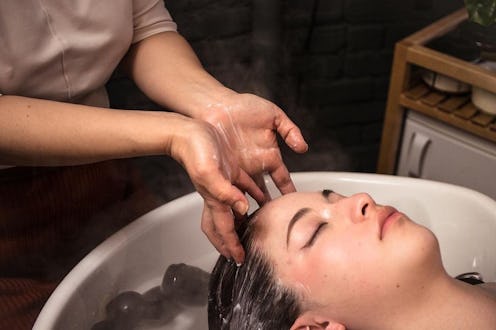 Japanese head spa treatment benefits.