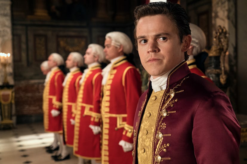 Sam Clemmett in ‘Queen Charlotte.’ Photo via Netflix