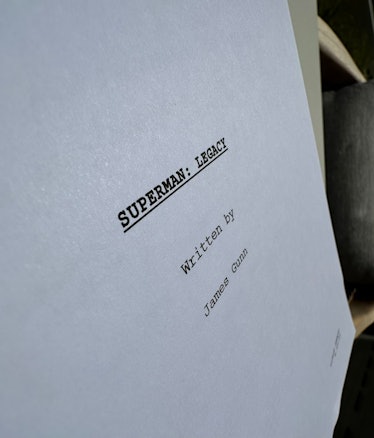 James Gunn's script for Superman: Legacy