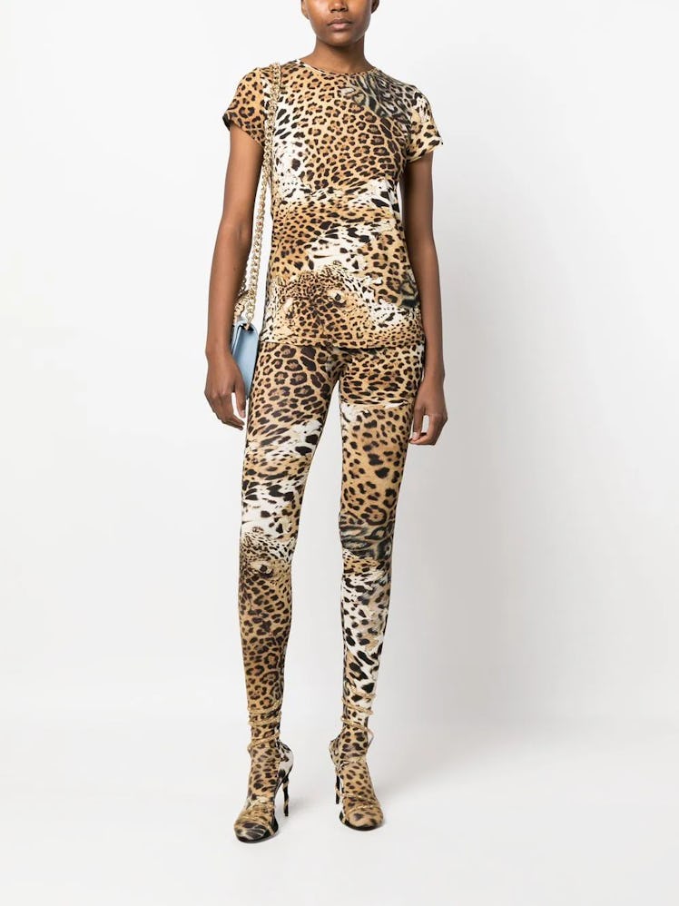 Leopard-Print Leggings