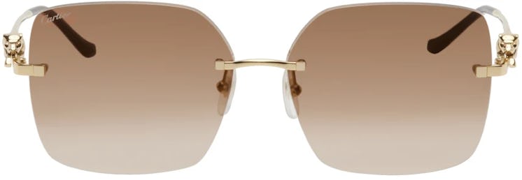 Cartier Gold Panther Sunglasses