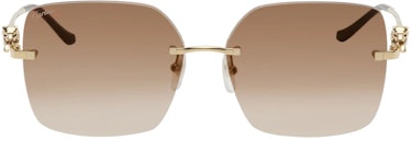 Cartier Gold Panther Sunglasses