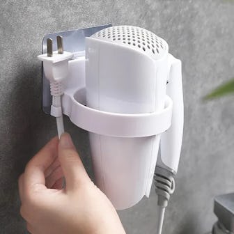 Wall-Mounted Hair Dryer Holder