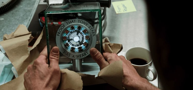 The miniaturized arc reactor from Iron Man