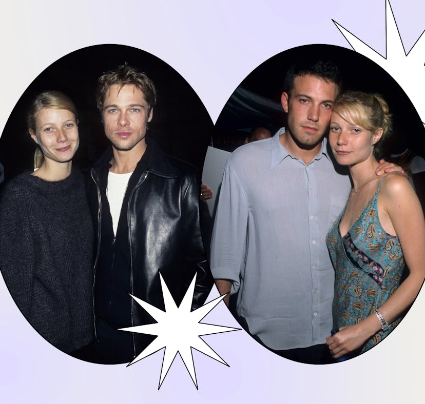 Gwyneth Paltrow, pictured with exes Brad Pitt and Ben Affleck