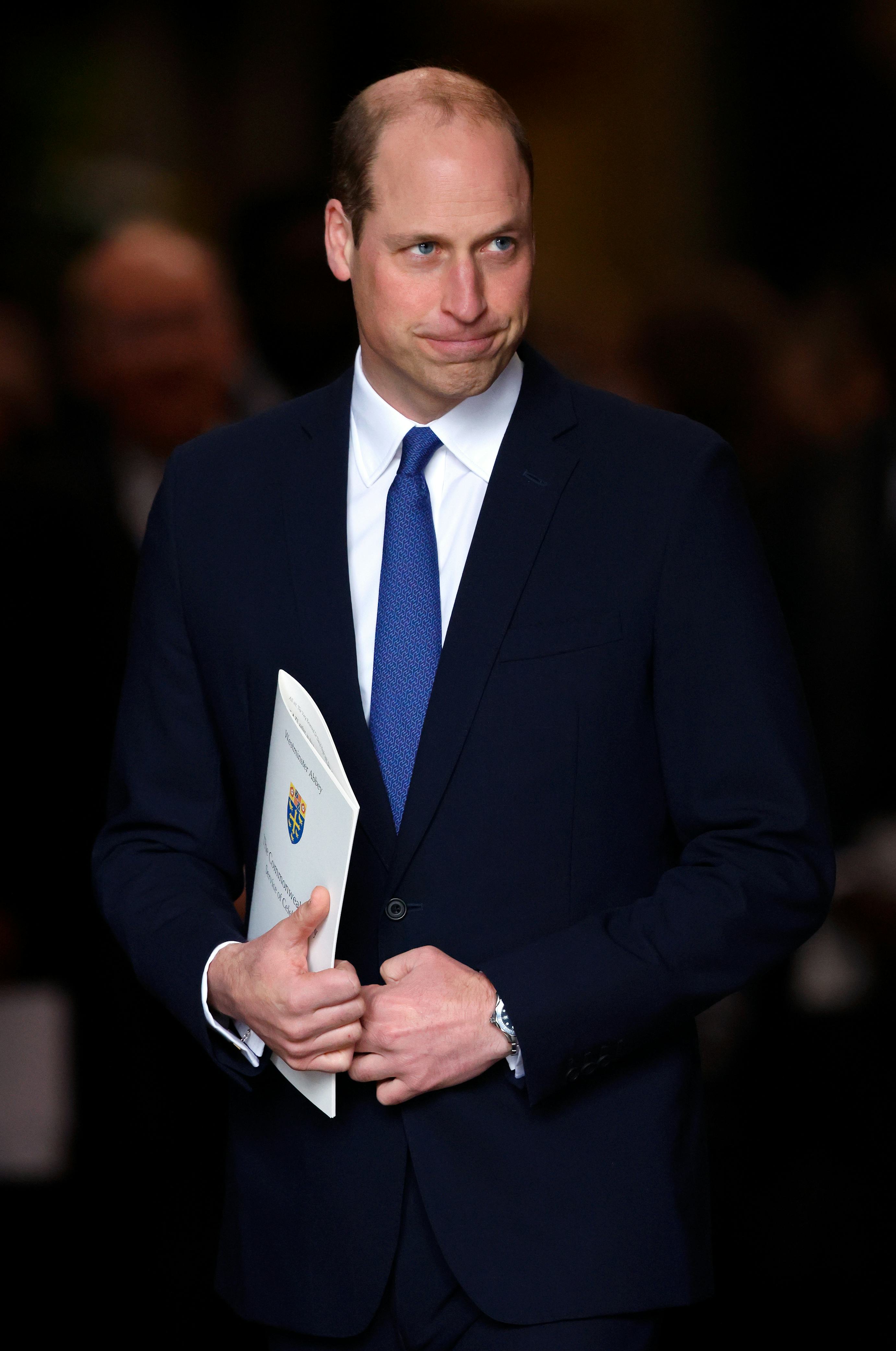 Prince William attending a royal event.