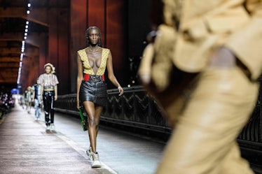 Lous and the Yakuza walks the runway during the Louis Vuitton