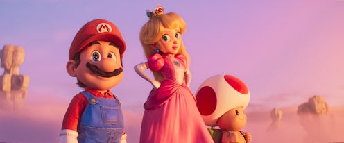 Mario, Princess Peach, and Toad in 'The Super Mario Bros. Movie.'