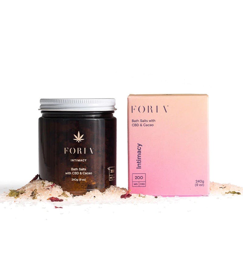 Foria Intimacy Bath Salts With CBD &amp; Cacao