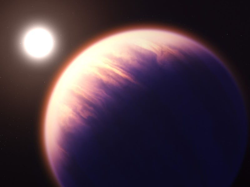 Artist's view of WASP-39b, a hot gas planet similar to WASP-131b.