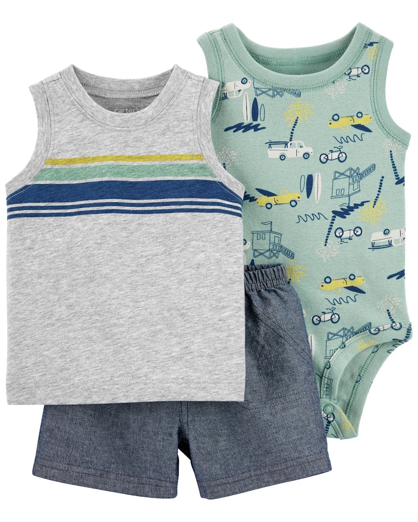 Baby 3-Piece Surfboard Little Short Set