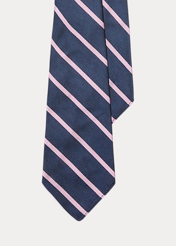  Vintage-Inspired Striped Silk Repp Tie 