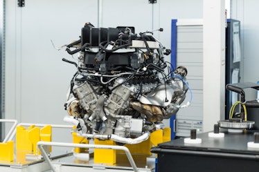 The Lamborghini Revuelto hybrid engine