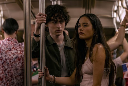 Wyatt Oleff as Charlie and Chase Sui Wonders as Samantha Yeung in 'City on Fire' via Apple TV+'s pre...