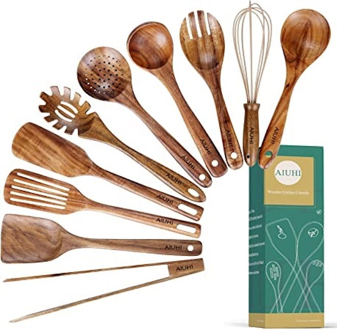AIHUI Wooden Spoons (10-Pack)