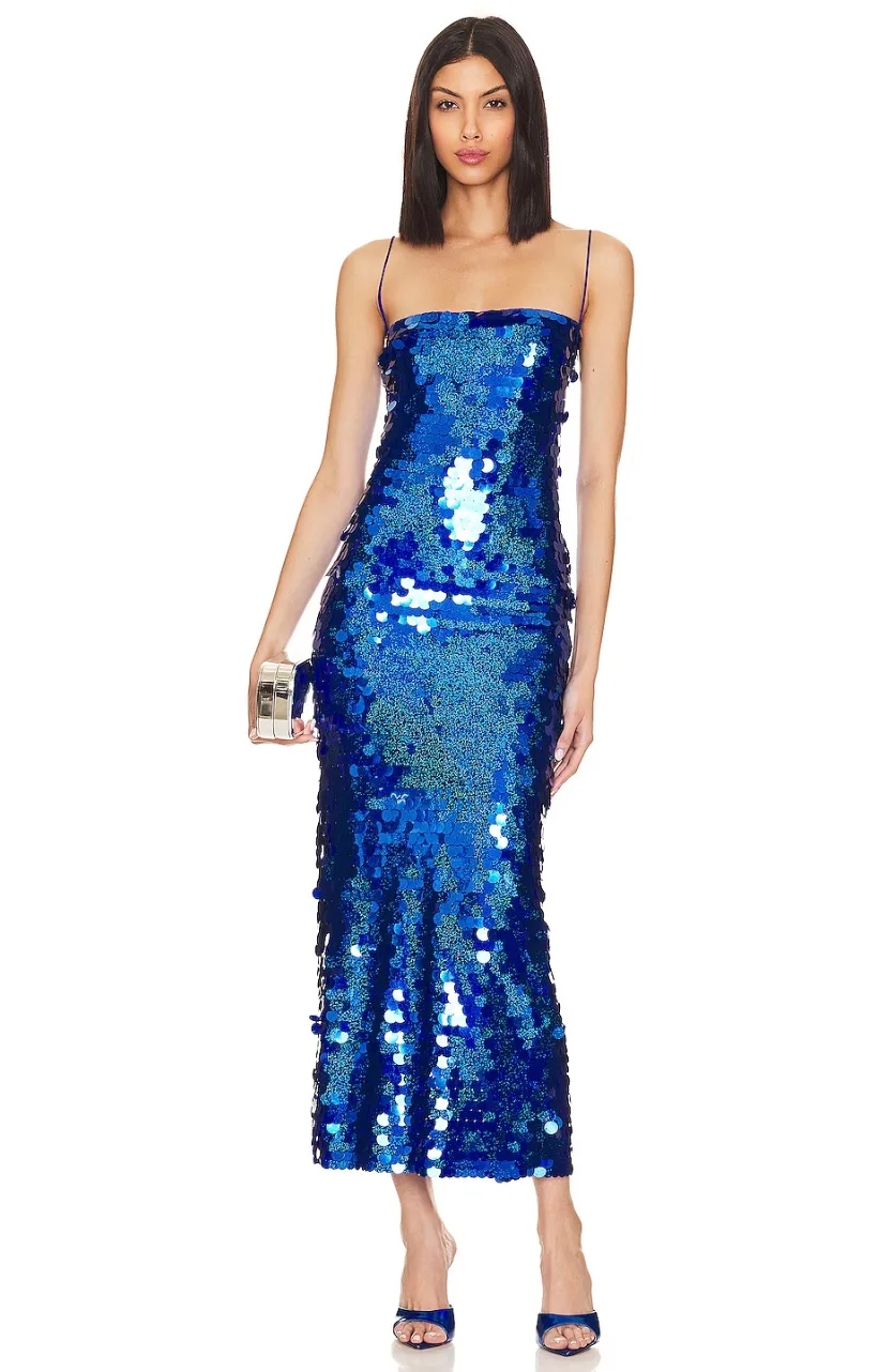 halle bailey blue dress little mermaid Free People Fp One Delia Slip Mini Dress