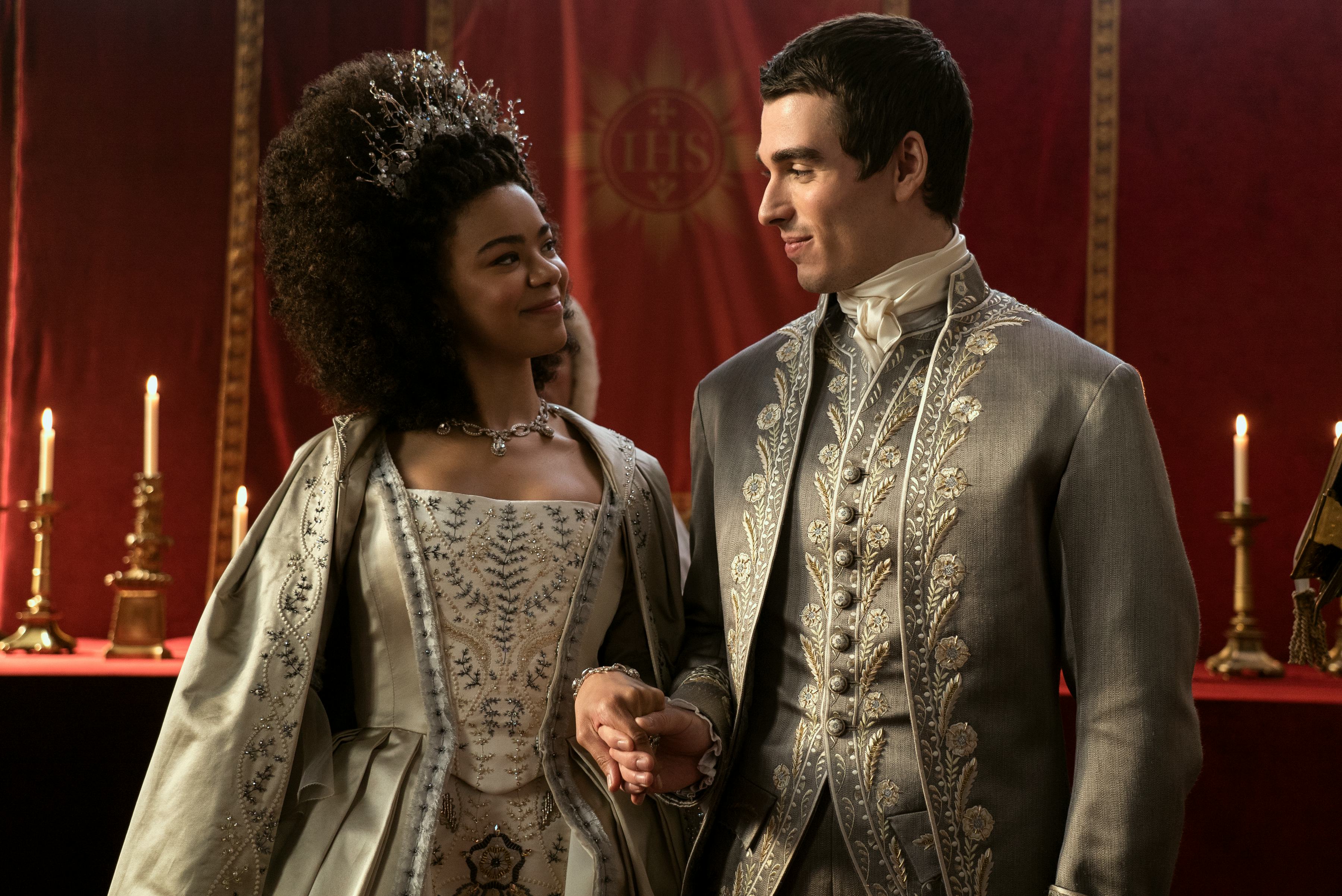 Charlotte and George in &lsquo;Queen Charlotte.&rsquo; Photo via Netflix