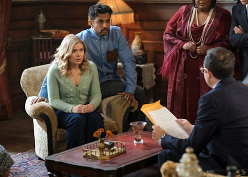 Rose McIver and Utkarsh Ambudkar in ‘Ghosts.’ Photo via CBS