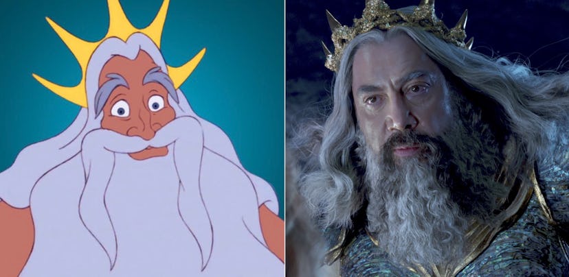 King Triton in the 1989 version of Disney's 'The Little Mermaid' and the 2023 live-action version.