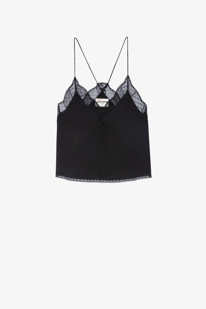 Christy Cropped Silk Camisole