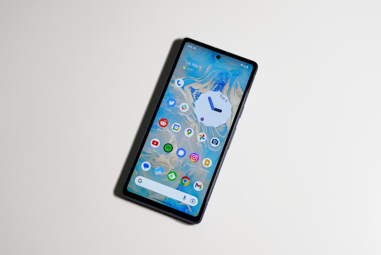 The front display of the Pixel 7a.