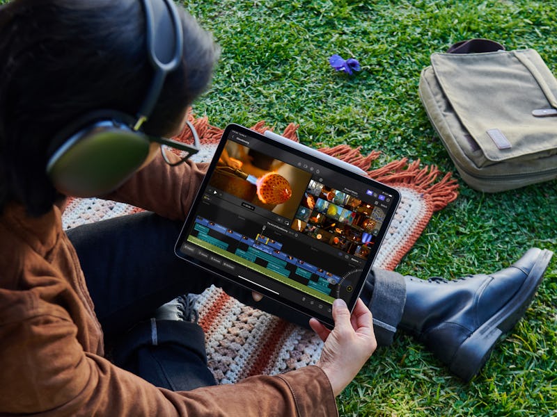 An iPad running Final Cut Pro.