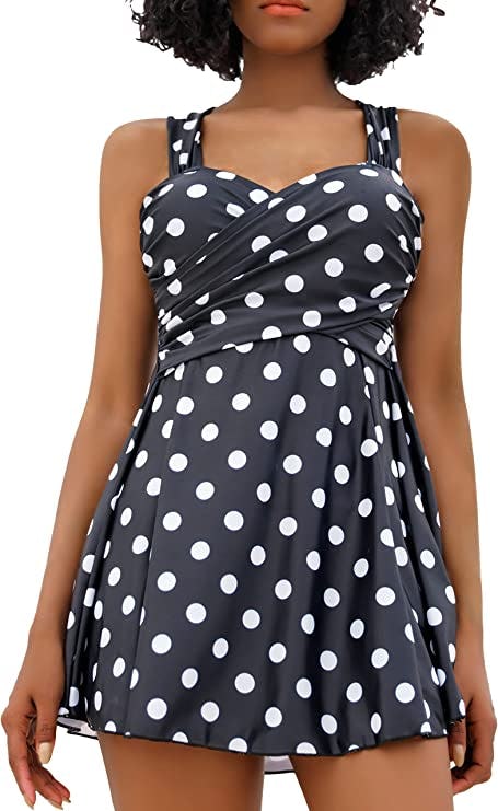 COCOPEAR Crossover One Piece Swimdress