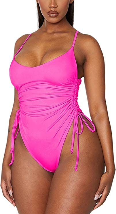 Viottiset Ruched High Cut One Piece Swimsuit