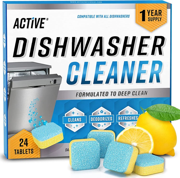 Active Dishwasher Cleaner And Deodorizer Tablets (24-Pack)