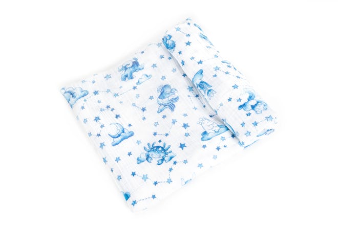 handpainted 100% Cotton Baby Swaddle Blanket from this feels nice astrology pattern