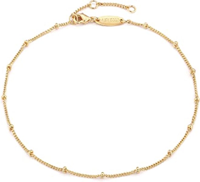 MEVECCO Gold Plated Dainty Anklet