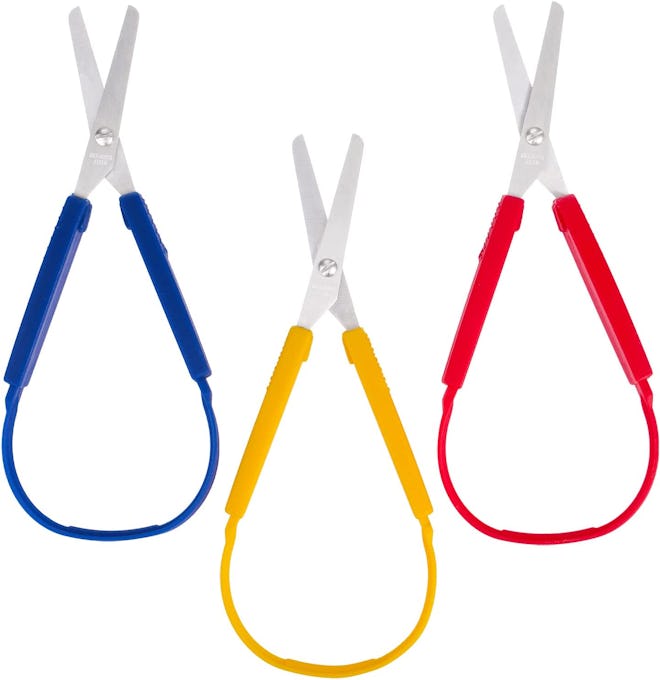3PCS Loop Scissors for Toddlers