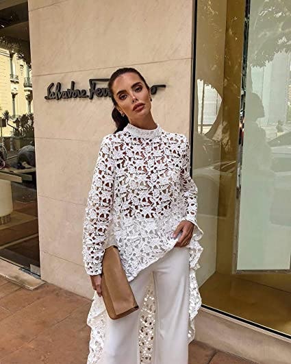 PRETTYGARDEN Irregular Hem Casual Top