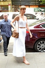 Taylor Swift is seen arriving at the Electric Lady recording studio on May 24, 2023
