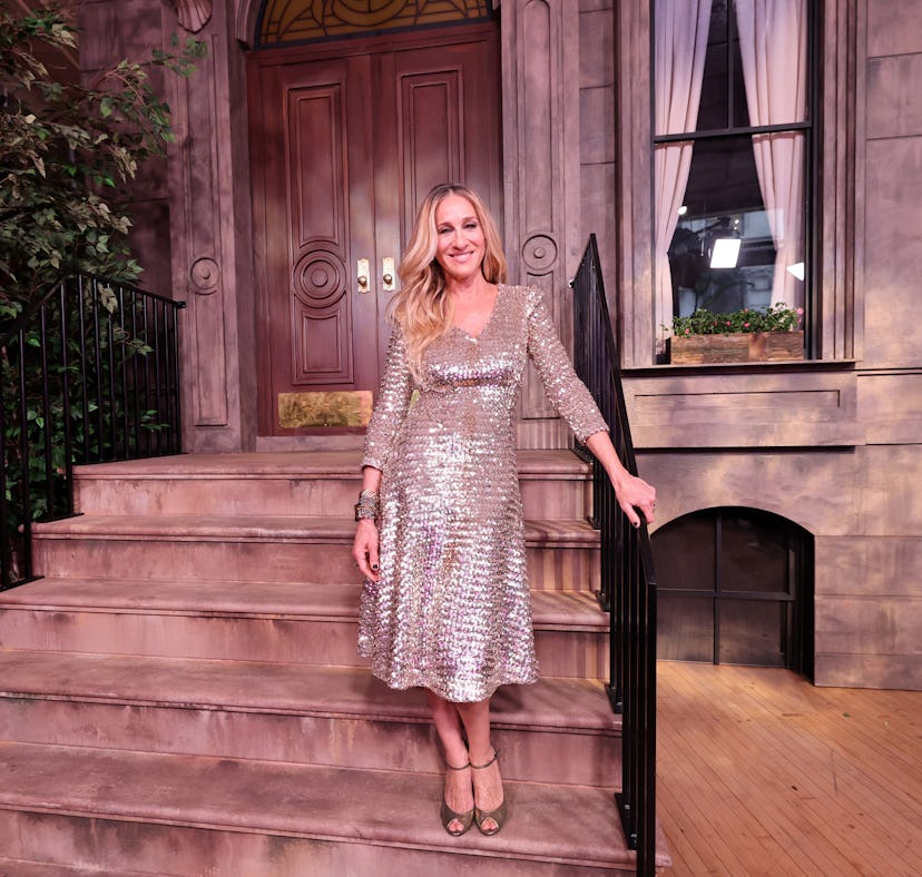 Carrie Bradshaw's apartment stoop at NYC's 'Sex And The City' pop-up