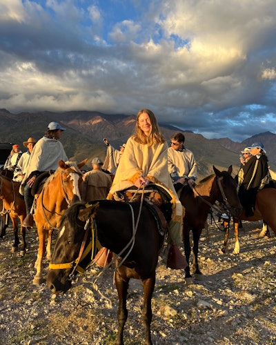 horseback ride in the andes mountains